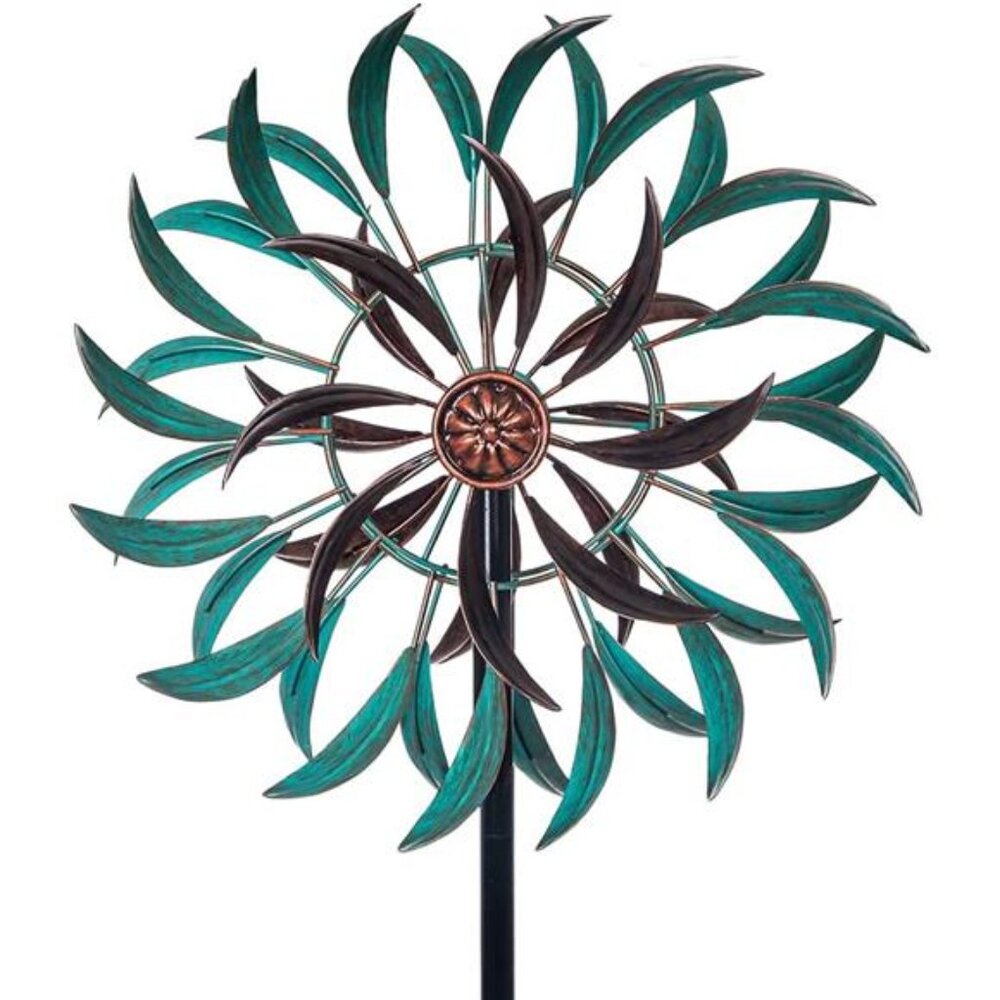 Stargarden Metal Wind Spinner,Two-Way Wind Sculptures,360 Degrees Kinetic Wind